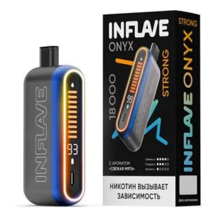 Заказать Inflave INFLAVE ONYX 18000 Strong ORIGINAL (Черная мята) – оптовая цена для каждого клиента