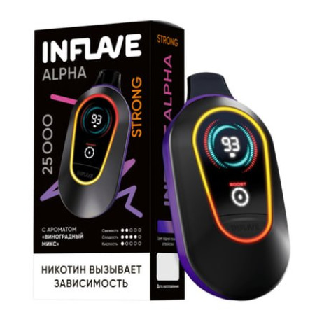 Заказать Inflave INFLAVE ALPHA STRONG 25000 original (Манго маракуйя) – оптовая цена для каждого клиента