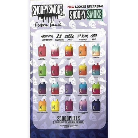 Заказать Электронные сигареты SNOOPYSMOKE 25000 рус. ORIGINAL (Рэд Булл) – оптовая цена для каждого клиента