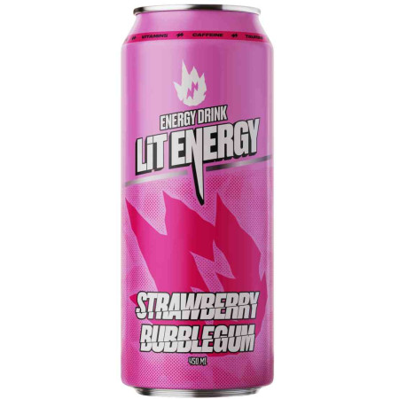 Заказать Энергетический напиток LIT ENERGY (Лит Энерджи) Strawberry Bubblegum (Клубничная жвачка) – оптовая цена для каждого клиента